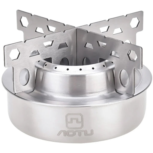 AOTU Portable Alcohol Stove Stainless Steel Outdoor Camping Spirit Burner for Picnic Hiking - 1