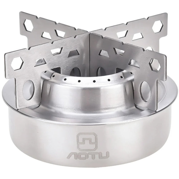 AOTU Portable Alcohol Stove Stainless Steel Outdoor Camping Spirit Burner for Picnic Hiking - 1