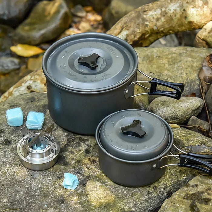 AOTU Portable Alcohol Stove Stainless Steel Outdoor Camping Spirit Burner for Picnic Hiking - 7