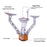 AOTU WH-S001 Foldable Picnic Camping Gas Burner Head Portable Mini Cooking Stove - 6