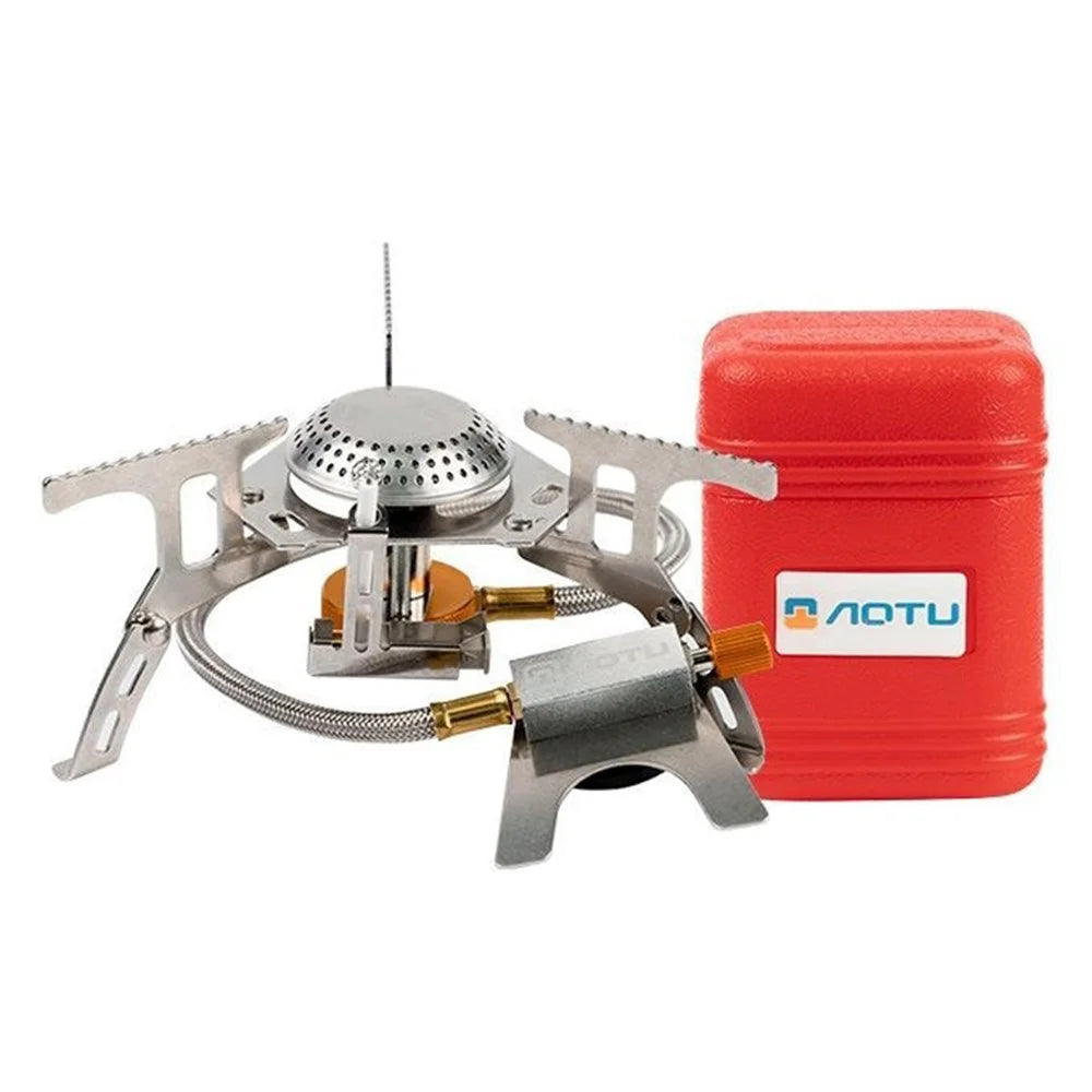 AOTU AT6404 3500W Camping Stove Fuel Gas Burner Cooking Tool with Storage Box - 1