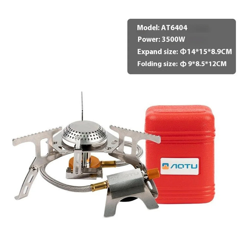 AOTU AT6404 3500W Camping Stove Fuel Gas Burner Cooking Tool with Storage Box - 2