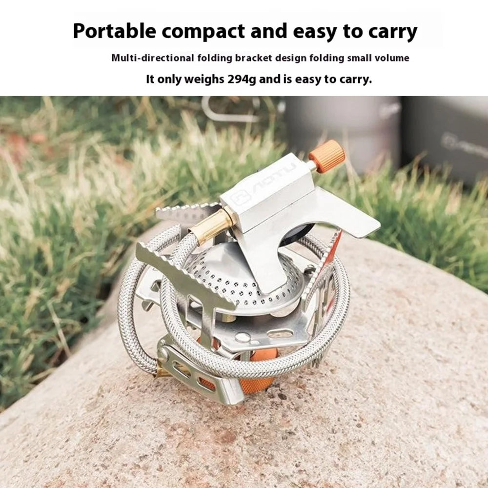 AOTU AT6404 3500W Camping Stove Fuel Gas Burner Cooking Tool with Storage Box - 3