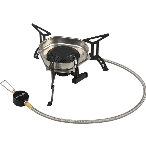 HALIN DS521 Outdoor Camping Stove Stainless Steel+Copper Gas Burner Cooking Tool - 1