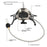 HALIN DS521 Outdoor Camping Stove Stainless Steel+Copper Gas Burner Cooking Tool - 2