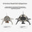 HALIN DS521 Outdoor Camping Stove Stainless Steel+Copper Gas Burner Cooking Tool - 3
