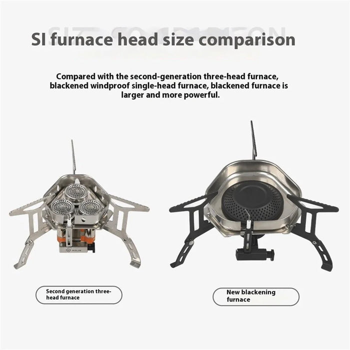 HALIN DS521 Outdoor Camping Stove Stainless Steel+Copper Gas Burner Cooking Tool - 3