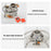 HALIN DS503 Camping Portable Gas Stove Burner Cooking Stove with Fuel Canister Adapter - Black - 3