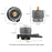 HALIN DS503 Camping Portable Gas Stove Burner Cooking Stove with Fuel Canister Adapter - Black - 6