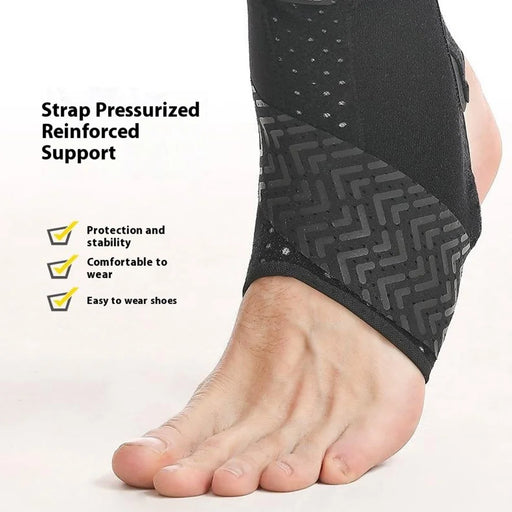 AOLIKES 7123 1Pc Compression Ankle Brace Adjustable Ankle Support Breathable Sports Basketball Ankle Brace - Left M - 2