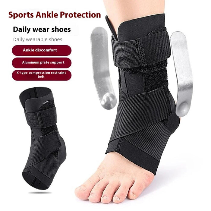 107 1Pc Sports Ankle Support Brace Professional Compression Protection Ankle Guard, Size S - 2
