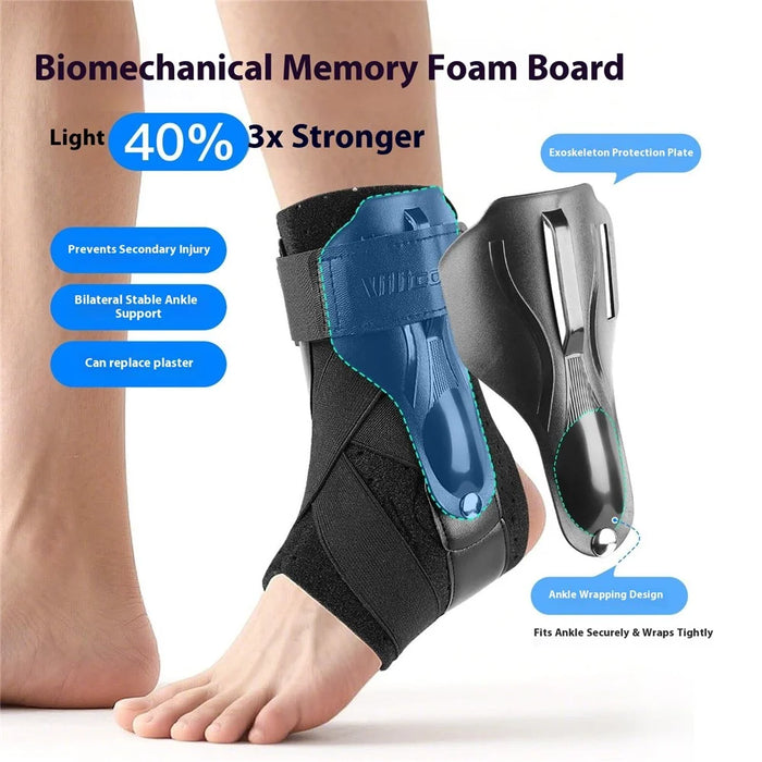 VILICO AB180 1Pc Sports Ankle Brace Support Compression Stabilizer Joint Protection Ankle Guard - Black S - 3