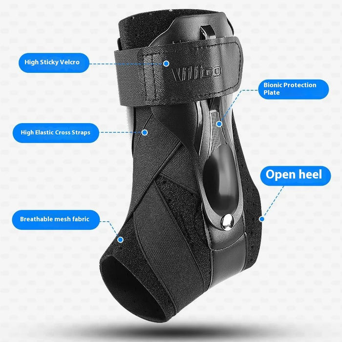 VILICO AB180 1Pc Sports Ankle Brace Support Compression Stabilizer Joint Protection Ankle Guard - Black S - 6