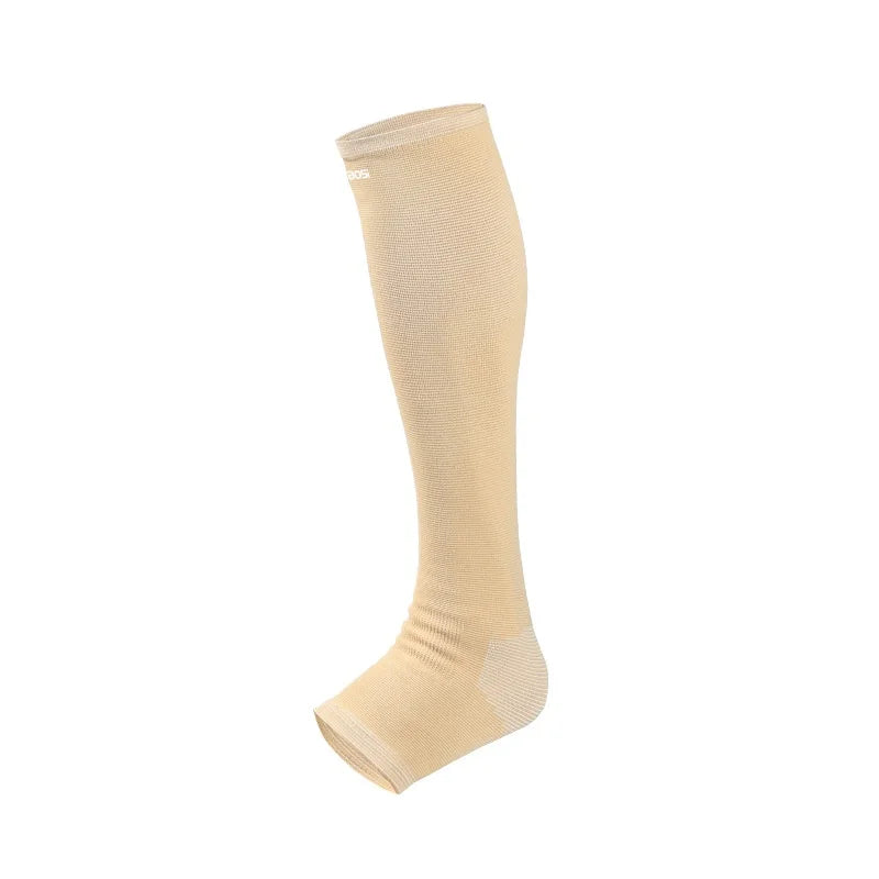 VBOSI 9577V 1Pc Extended Compression Calf Sleeve Graduated Leg Support for Outdoor Cycling Training - Nude/M - 2