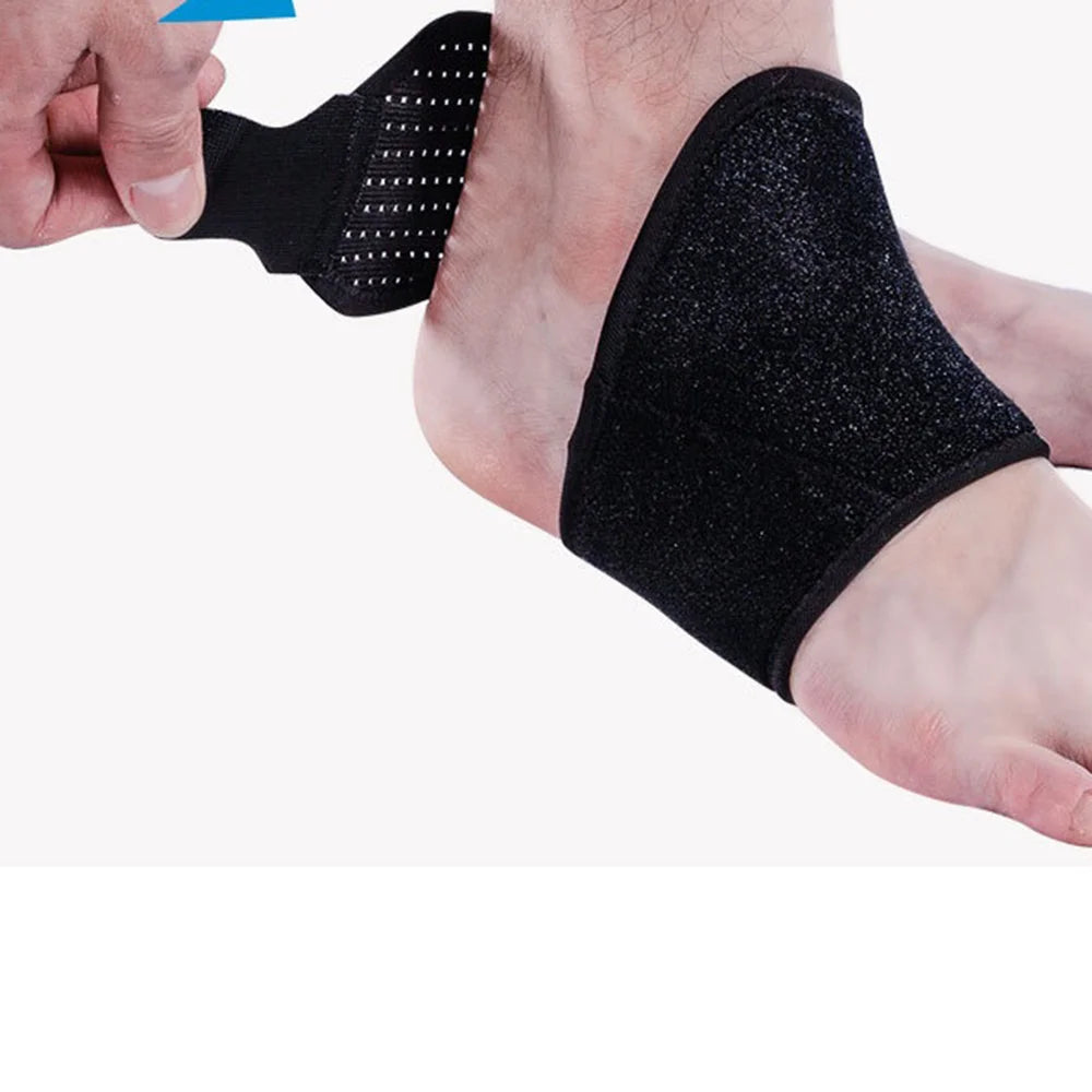 4916 1Pc Ankle Support Brace Strap Breathable Anti-Sprain Protective Gear for Basketball Sports - Black - 1