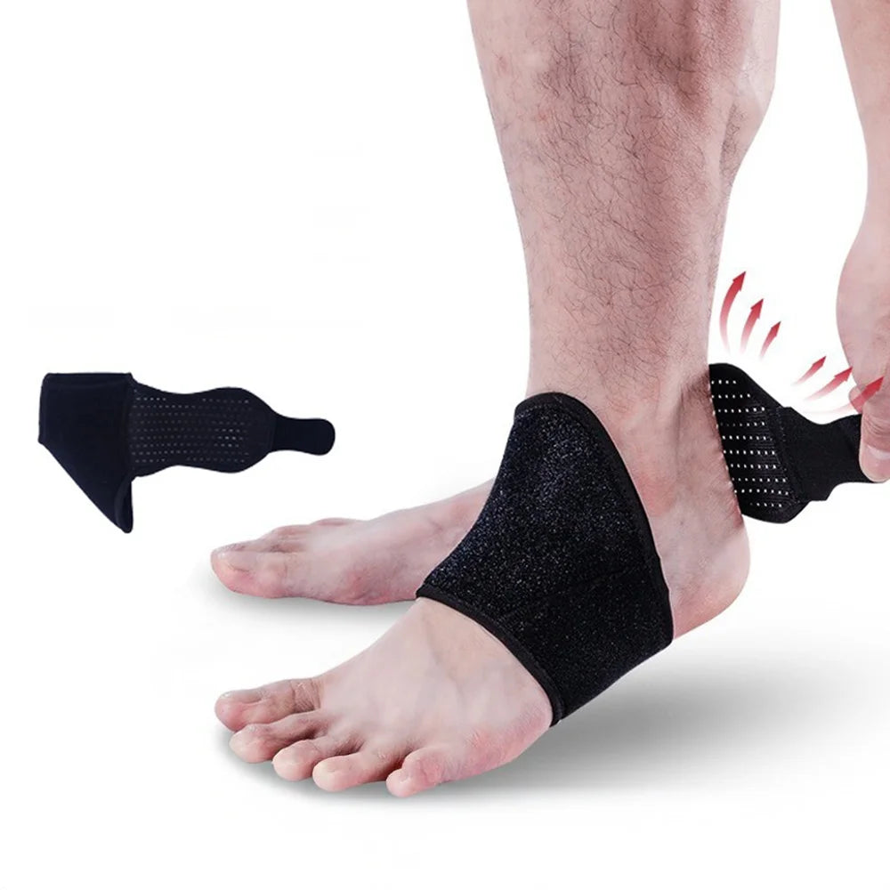 4916 1Pc Ankle Support Brace Strap Breathable Anti-Sprain Protective Gear for Basketball Sports - Black - 2