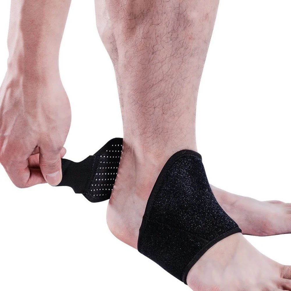 4916 1Pc Ankle Support Brace Strap Breathable Anti-Sprain Protective Gear for Basketball Sports - Black - 6