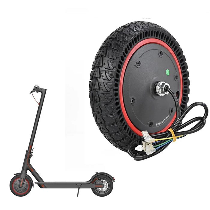 Electric Scooter 350W Front Wheel Motor Hub Assembly 9-Inch Solid Tire Replacement for Xiaomi M365 Pro / Pro 2 / Pro 3 E-scooter - 1