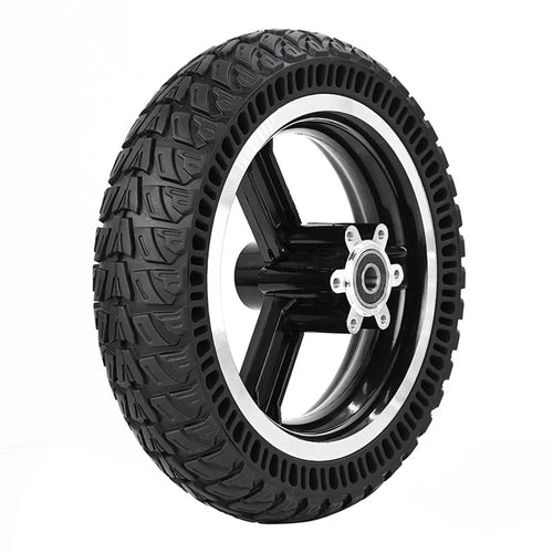 For Kugoo M4 10-Inch Electric Scooter Front Wheel Solid Tire Hub Assembly Replacement Anti-slip Explosion-Proof Solid Tire - 1
