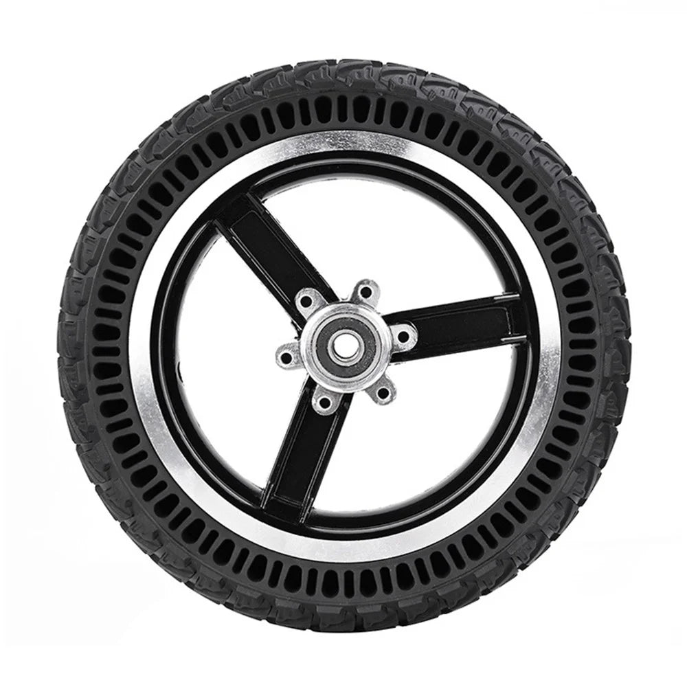 For Kugoo M4 10-Inch Electric Scooter Front Wheel Solid Tire Hub Assembly Replacement Anti-slip Explosion-Proof Solid Tire - 2
