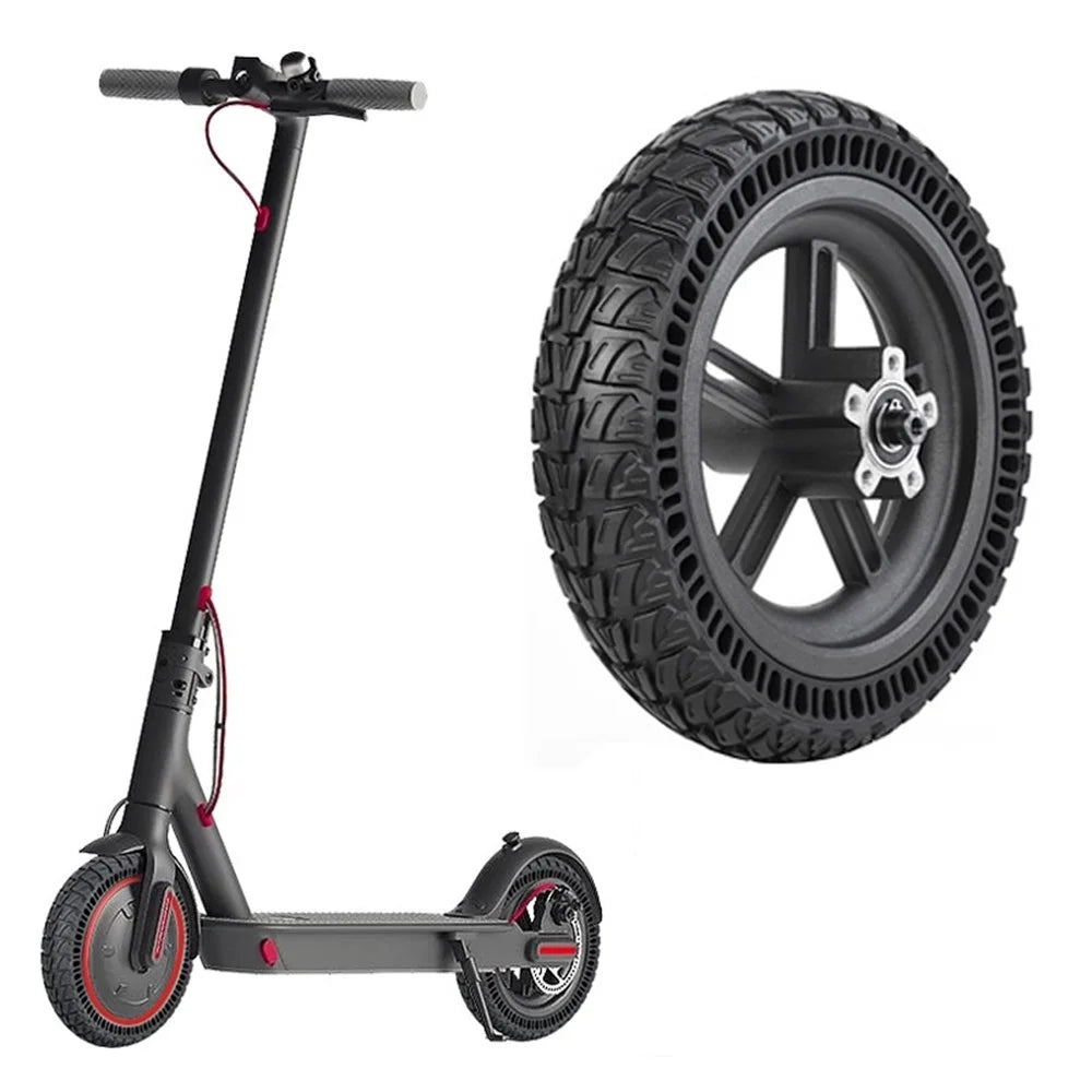 For Xiaomi M365 Pro / Pro 2 / Pro 3 E-scooter 9-Inch Rear Wheel Hub Assembly Explosion-Proof Electric Scooter Solid Tire - 1