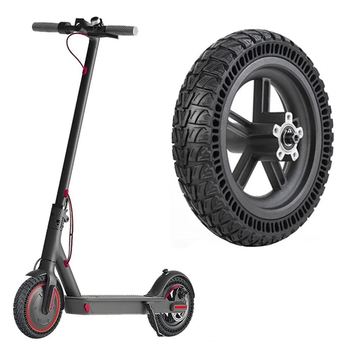 For Xiaomi M365 Pro / Pro 2 / Pro 3 E-scooter 9-Inch Rear Wheel Hub Assembly Explosion-Proof Electric Scooter Solid Tire - 1