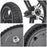 1 Pair 9-Inch Solid Tire for Xiaomi M365 / 1S / Lite E-Bike, Electric Scooter 250W Front Wheel Motor Hub and Rear Wheel Hub Assembly - 4