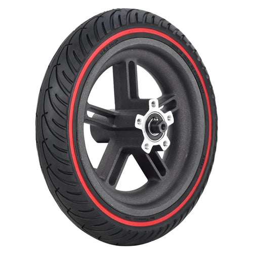 For Xiaomi 1S / M365 / Lite Electric Scooter 8.5-Inch Rear Wheel Hub Colored Circle Decor E-scooter Tire Replacement - Red - 1