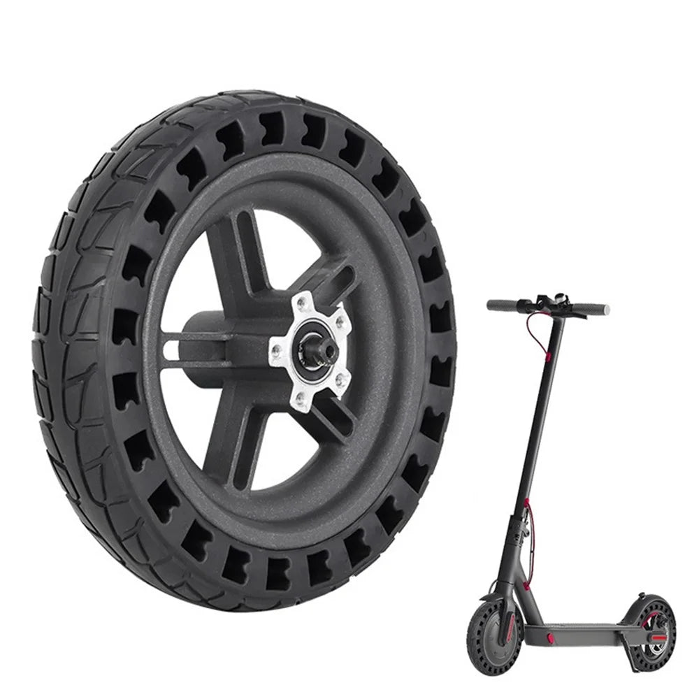 For Xiaomi M365 Pro / Pro 2 / Pro 3 E-scooter 8.5 Inch Solid Tire Anti-slip Shock Absorbed Rubber Electric Scooter Rear Wheel Hub Replacement - 1