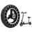 Anti-slip Solid Front Tire for Kugoo M4 Electric Scooter 10x2.125 Inch Shock Absorbed Rubber E-scooter Black Front Wheel Hub Replacement - 1