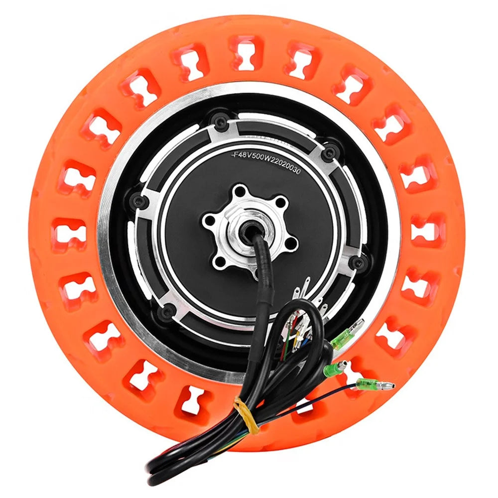 For Kugoo M4 Electric Scooter 10-Inch 48V 500W Tire Motor Wheel Hub Kit Anti-slip Rubber E-scooter Tire Replacement - Orange - 5