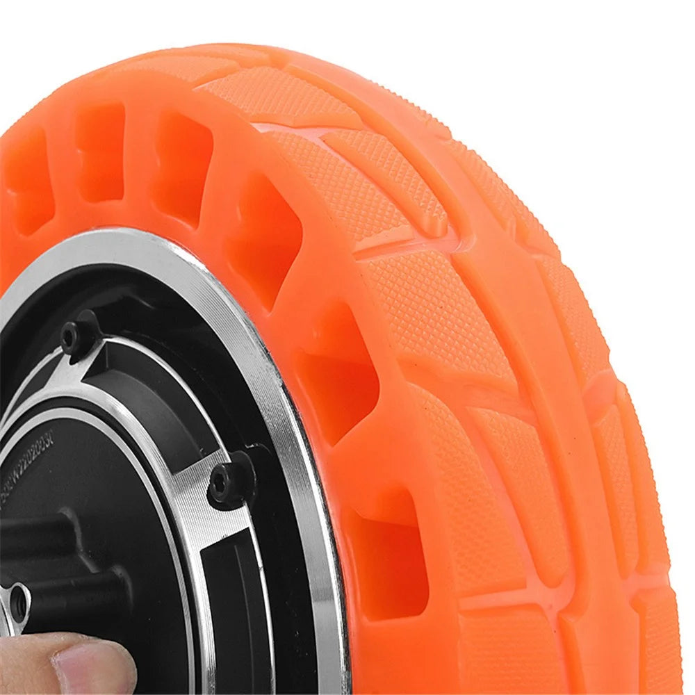 For Kugoo M4 Electric Scooter 10-Inch 48V 500W Tire Motor Wheel Hub Kit Anti-slip Rubber E-scooter Tire Replacement - Orange - 6