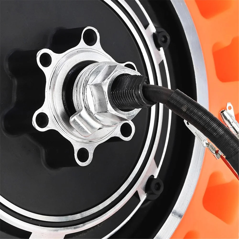 For Kugoo M4 Electric Scooter 10-Inch 48V 500W Tire Motor Wheel Hub Kit Anti-slip Rubber E-scooter Tire Replacement - Orange - 7