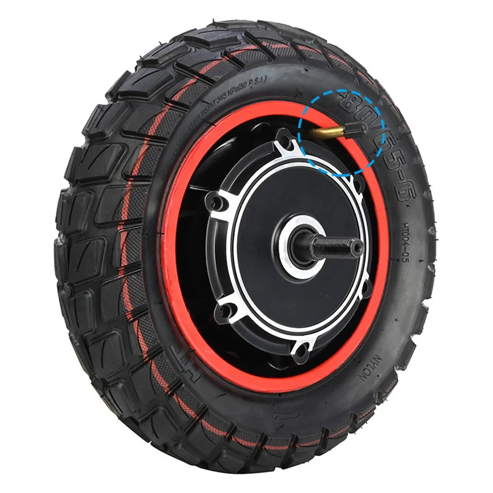 For Kugoo M4 / M4 Pro 10-Inch Electric Scooter Wheel Hub Motor 500W 48V Anti-slip Inflatable Tire - 2