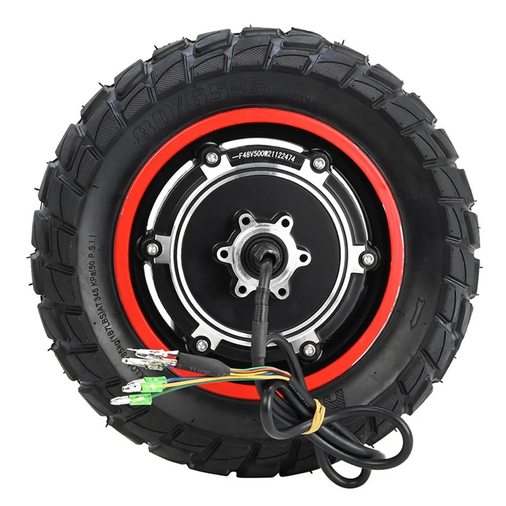 For Kugoo M4 / M4 Pro 10-Inch Electric Scooter Wheel Hub Motor 500W 48V Anti-slip Inflatable Tire - 3