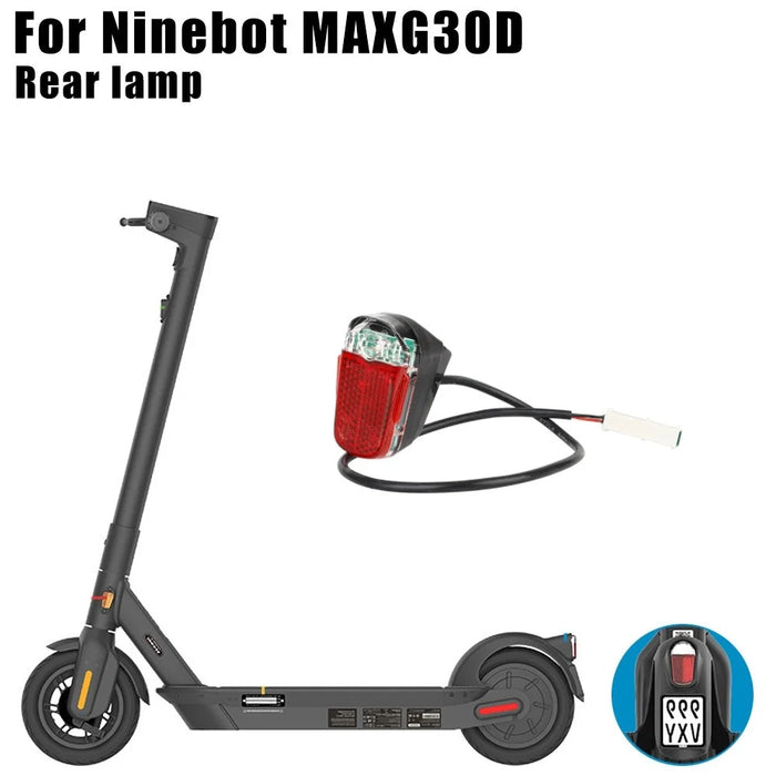 For Ninebot Max G30D Electric Scooter Brake Light Rear Tail Safety Light Warning Brake Lamp - 3