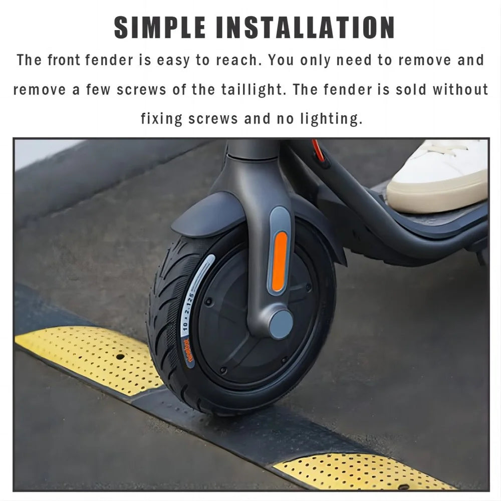 For Ninebot F30 / F40 E-Scooter ABS Mudguard Front Wheel Protector Bracket Electric Scooter Mud Fender - 5
