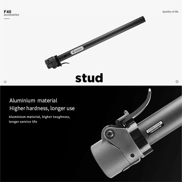 For Ninebot F40 Metal Handlebar Vertical Pole Replacement Folding Pipe Balance Handle Stand Tube - 4