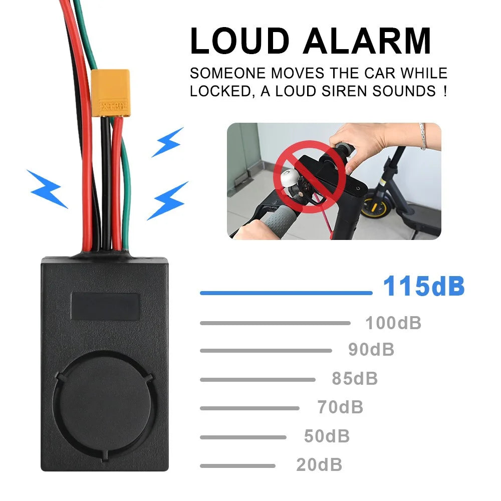 Anti-Theft Alarm System for Xiaomi 1S / M365 / M365 Pro Electric Scooter Alarm Horn with Remote Control - 2