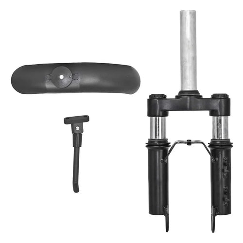 For Xiaomi M365 / Pro / Pro 2 Shock Absorber Front Suspension Fork + Mudguard + Foot Support Set - 1
