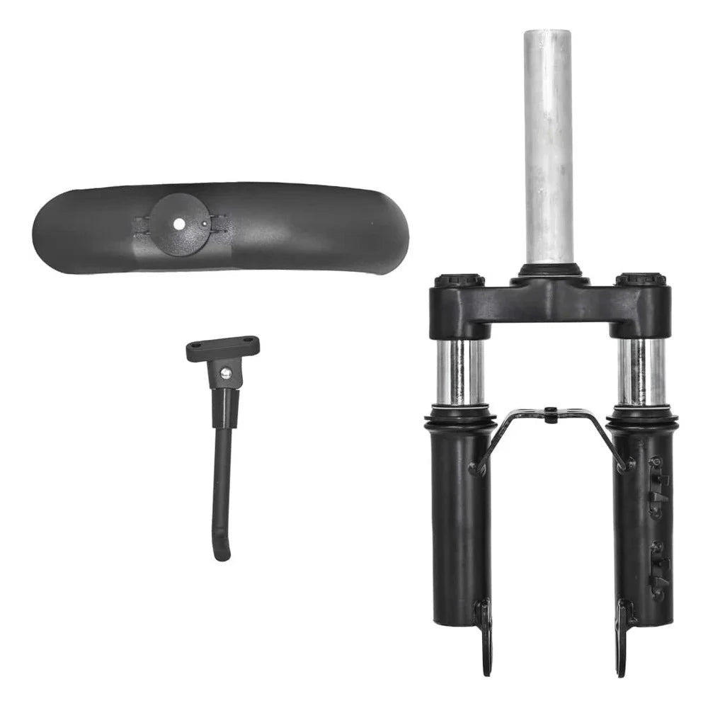 For Xiaomi M365 / Pro / Pro 2 Shock Absorber Front Suspension Fork + Mudguard + Foot Support Set - 1