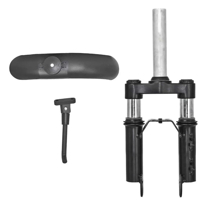 For Xiaomi M365 / Pro / Pro 2 Shock Absorber Front Suspension Fork + Mudguard + Foot Support Set - 1