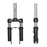 For Xiaomi M365 / Pro / Pro 2 Shock Absorber Front Suspension Fork + Mudguard + Foot Support Set - 3