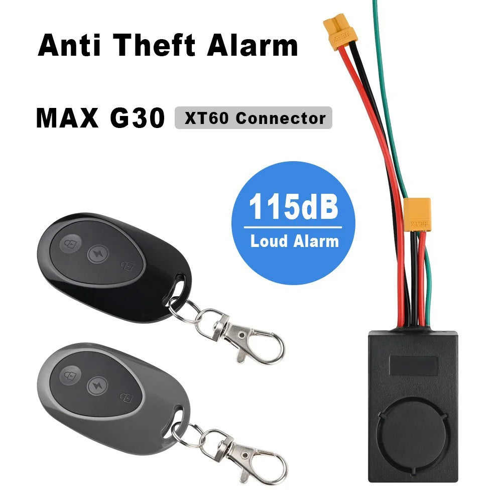 XT60 For Ninebot Max G30 36-55V 115db Security Anti-theft Alarm Remote Control Electric Scooter Part - 3