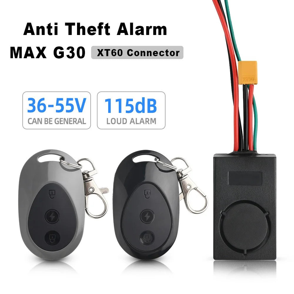 XT60 For Ninebot Max G30 36-55V 115db Security Anti-theft Alarm Remote Control Electric Scooter Part - 4