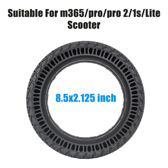 For Xiaomi M365 / Pro / Pro 2 / 1S / Lite Electric Scooter 8.5-inch Honeycomb Shock Absorber Rubber Solid Tire - 5