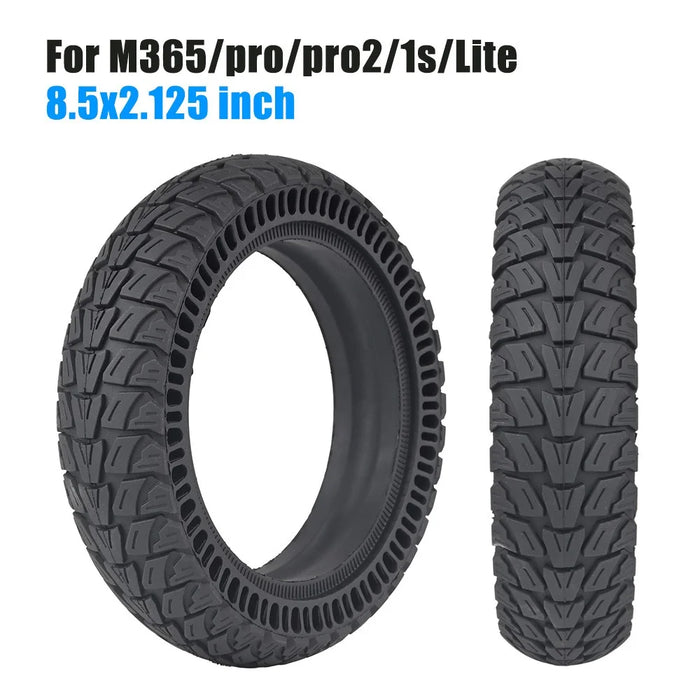 For Xiaomi M365 / Pro / Pro 2 / 1S / Lite Electric Scooter 8.5-inch Honeycomb Shock Absorber Rubber Solid Tire - 6