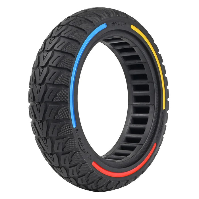For Xiaomi Mi 4 / Mi 4 Pro Electric Scooter 10x2.5-7-Inch Replacement Rubber Tire Anti-Slip E-Scooter Wheel - Red Yellow Blue - 1