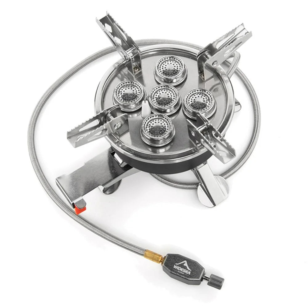 WIDESEA WSS-507 Outdoor Camping 8800W High Power Folding Five-Head Gas Stove - 3