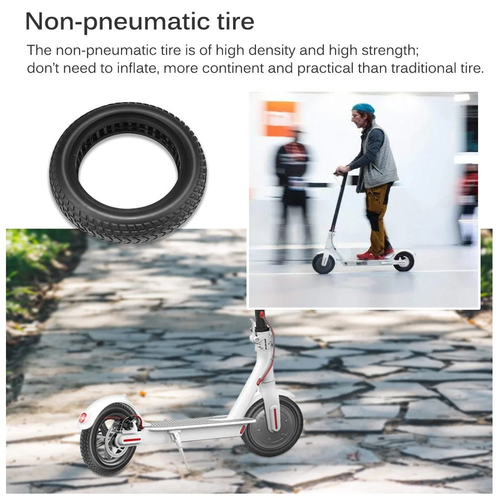 XIAOMI Mijia M365 Electric Scooter 8.5-inch Inflation Free Shock Absorption Solid Tire Hollow Explosion-proof Tire - 4
